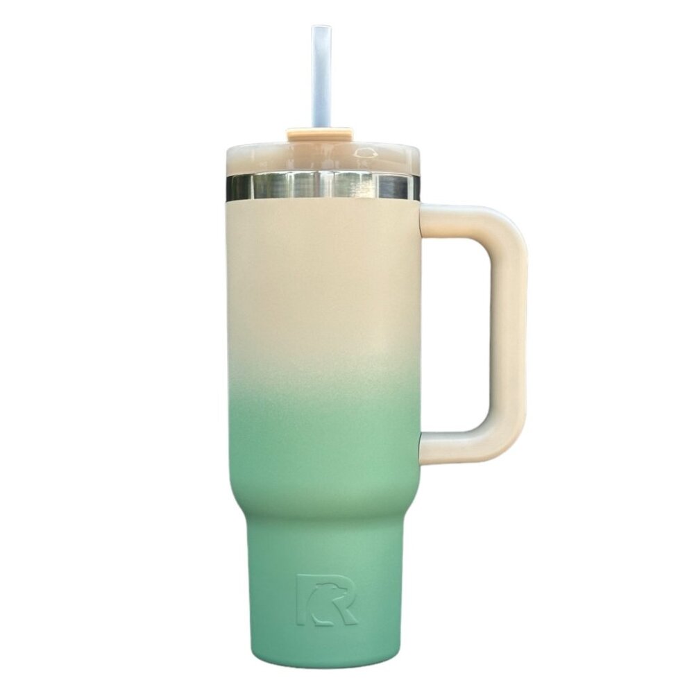 RTIC 30oz ROAD TRIP TUMBLER (CERAMIC LINING) - SAGE OMBRE
